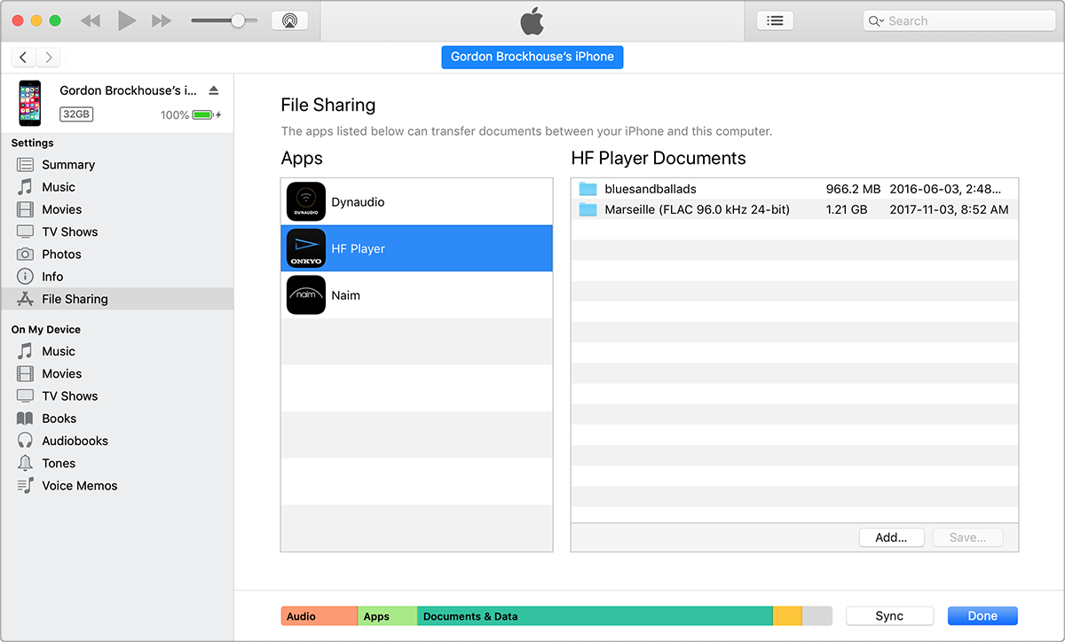 Onkyo file transfer