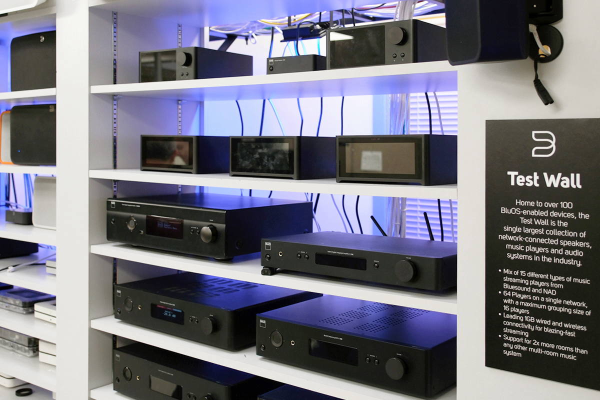 Bluesound test wall